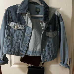 Crop jean jacket